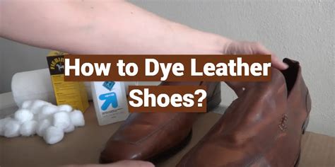 how to dye faux leather shoes black